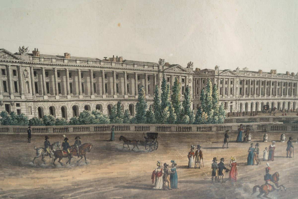 Michel-françois Damame De Martrais (1763–1827), (attributed To), View Of The Entrance To Les Cha-photo-2