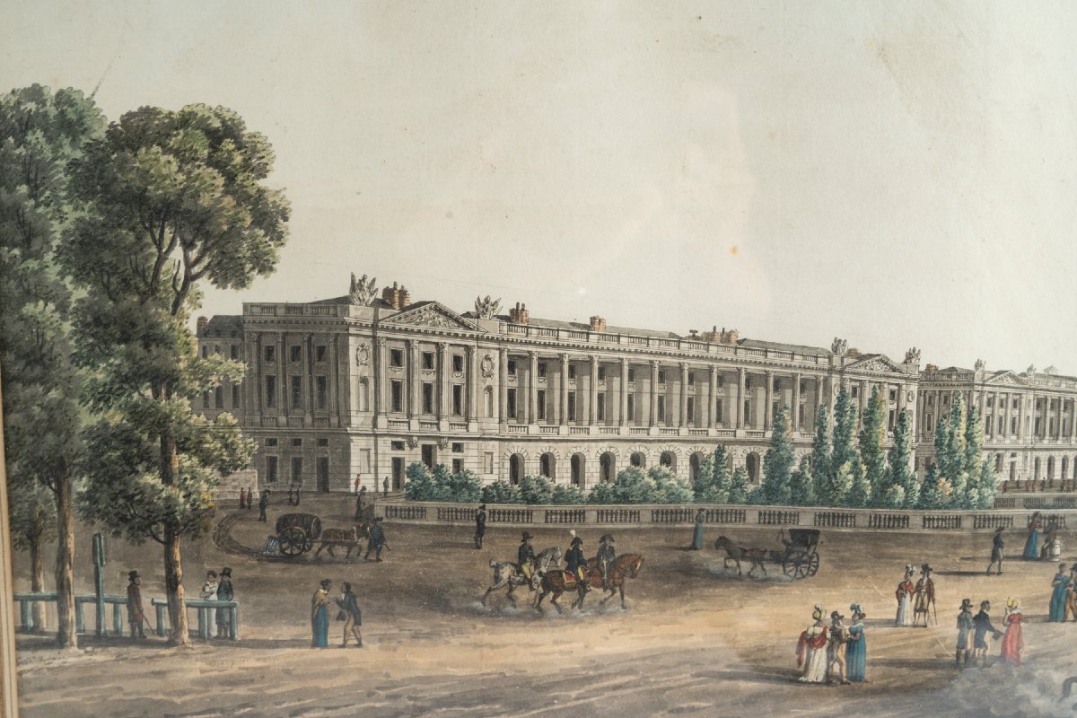 Michel-françois Damame De Martrais (1763–1827), (attributed To), View Of The Entrance To Les Cha-photo-1