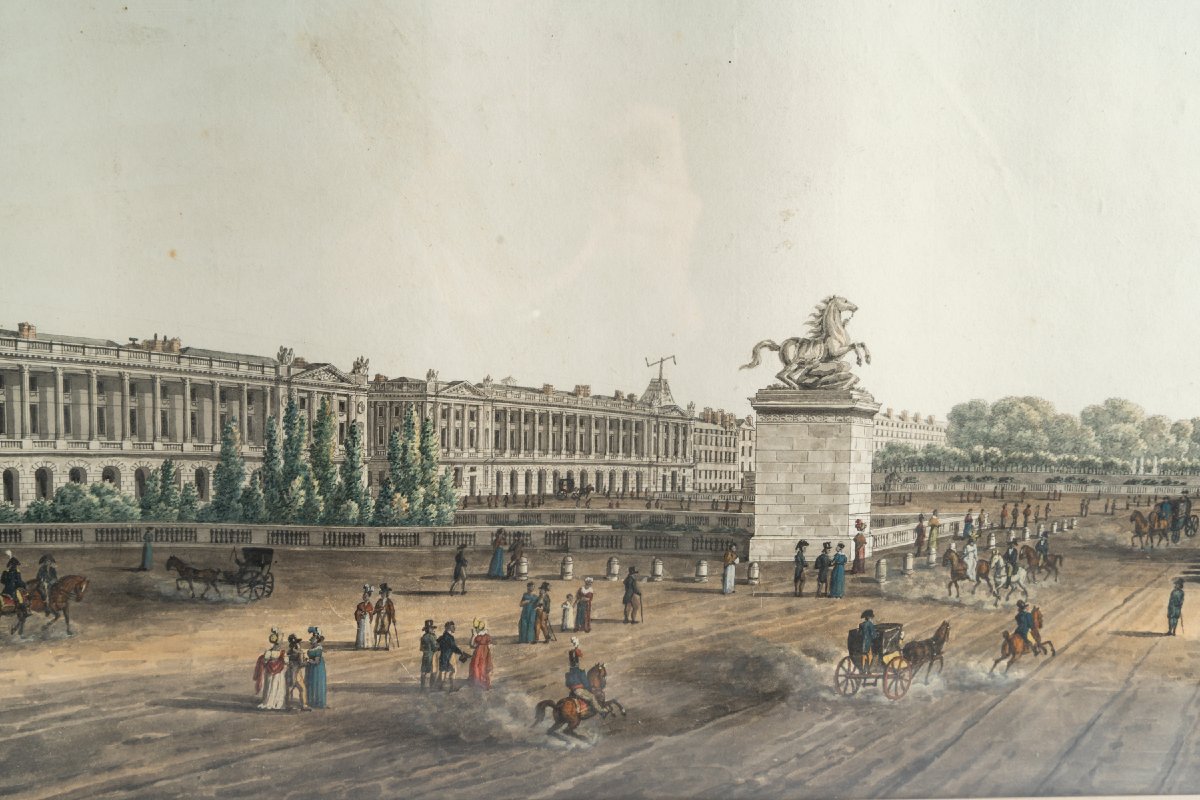 Michel-françois Damame De Martrais (1763–1827), (attributed To), View Of The Entrance To Les Cha-photo-2