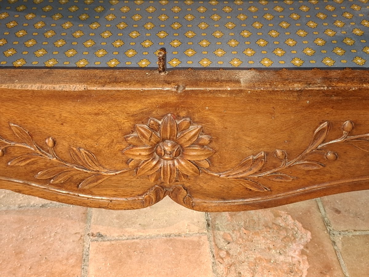 Provençal Sideboard With Sliding Doors, Made Of Walnut Wood; Traditional Craft -photo-2