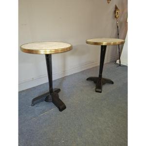 Set Of 2 Bistro Tables By Louis Vuitton