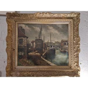 Canal d Aubervillier par Raymond Besse