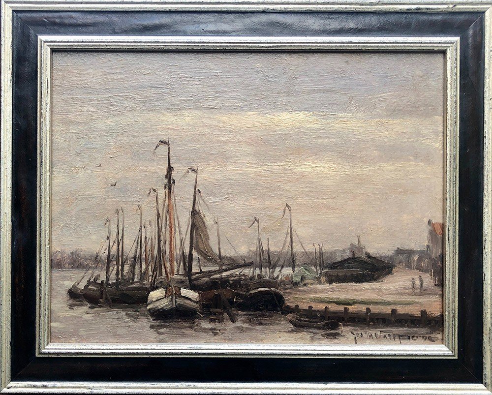 Vue Sur Le Port, Joseph Van De Wall Perné (1877 - 1941), Tableau