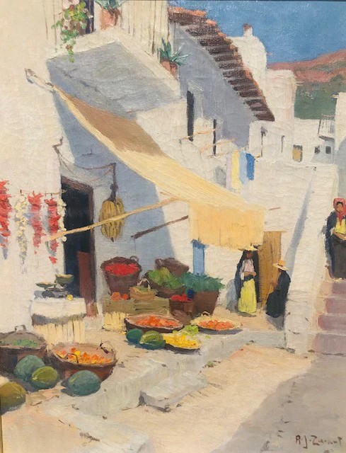 Arie Zwart, Ibiza, Spain, Oil On Canvas Signed