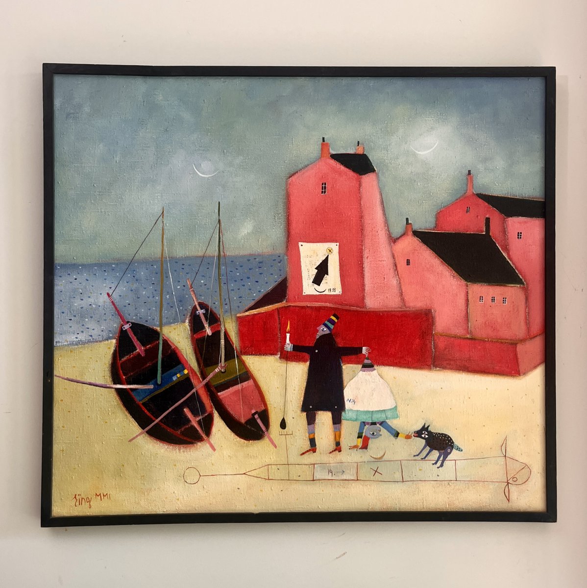 Harmut Eing, Zanzibar In Vlissingen, Oil, Signed-photo-2