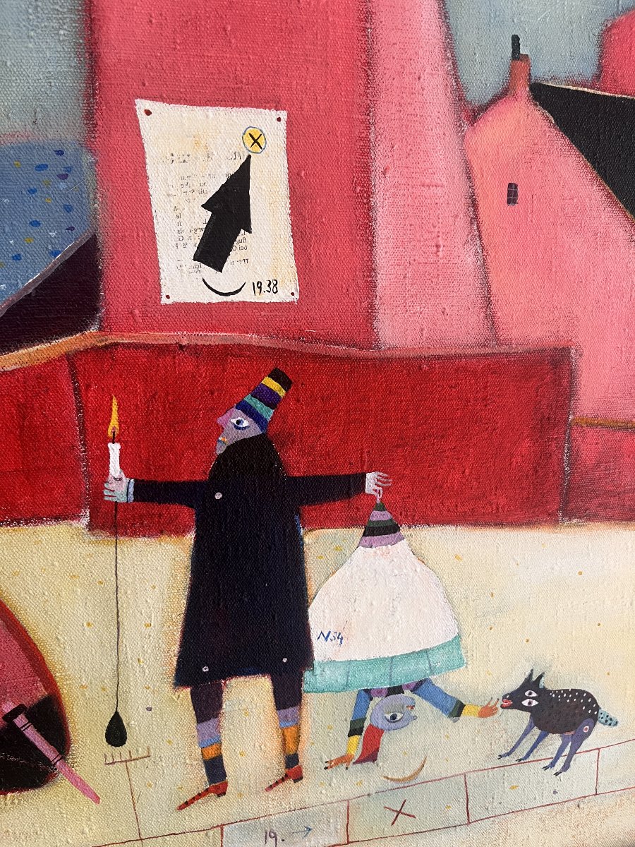 Harmut Eing, Zanzibar In Vlissingen, Oil, Signed-photo-4
