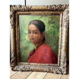 Théodore Bernard Van Lelyveld (1867–1954), Balinese Beauty, Oil On Canvas