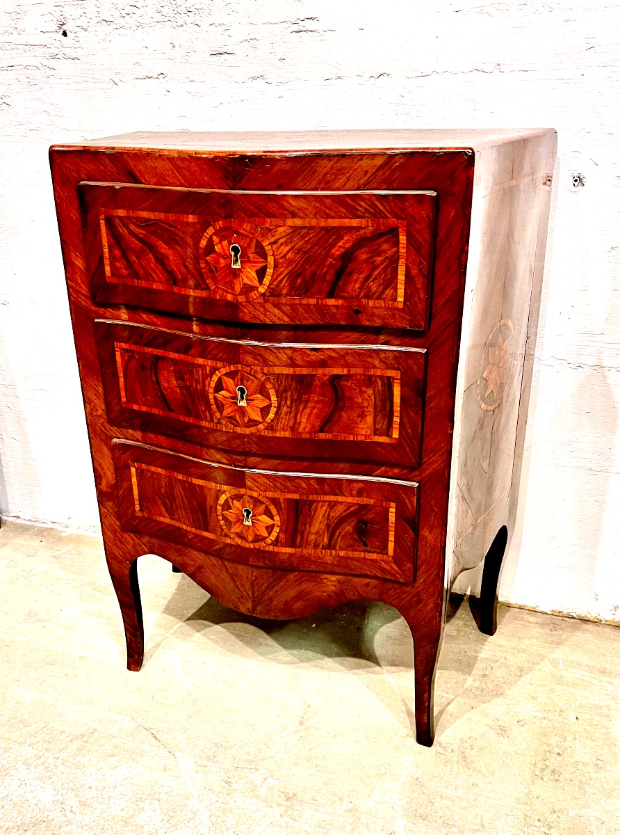 Commode d'Entre Deux Génoise. Italie XVIII ème Siècle.-photo-2