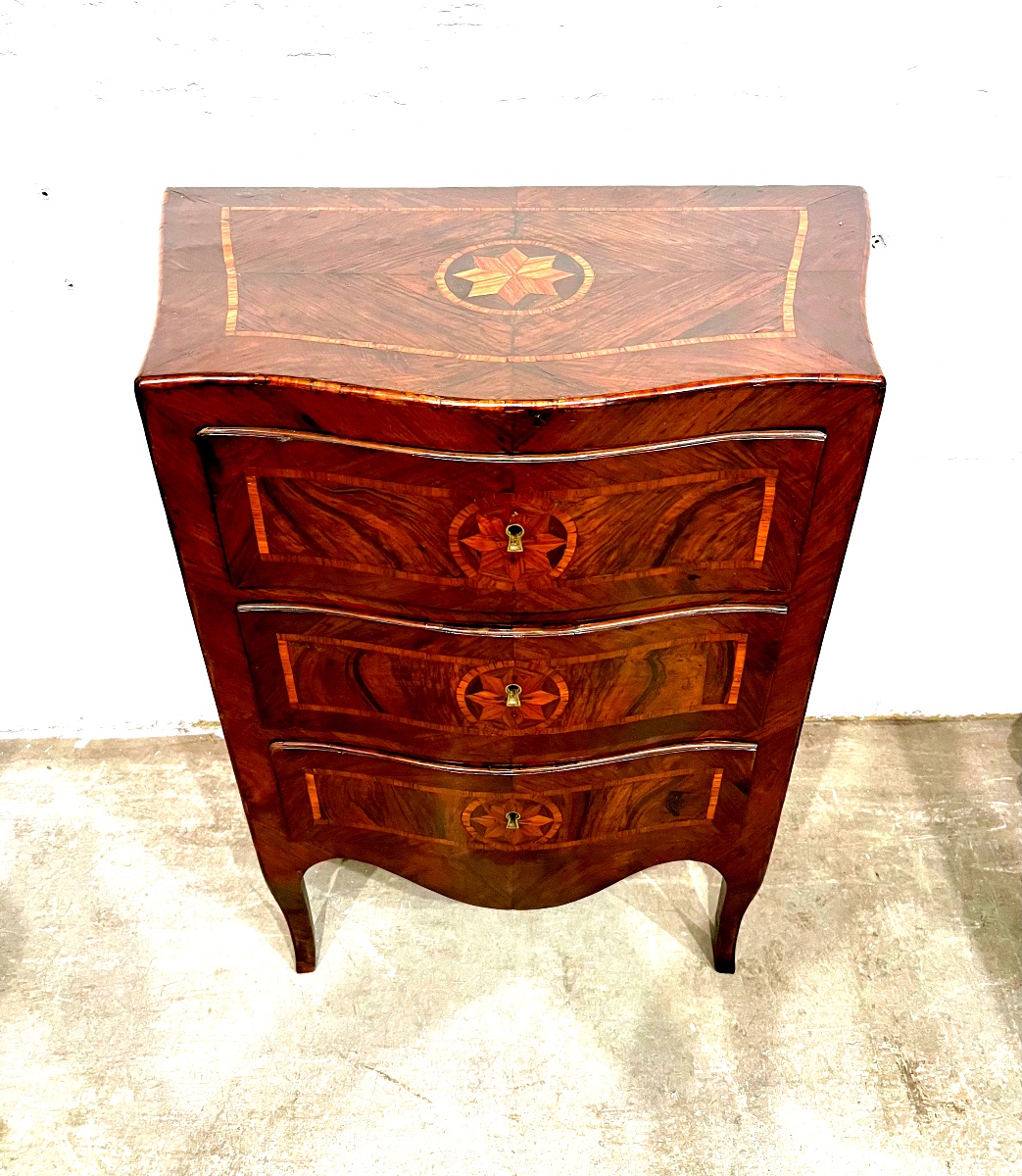 Commode d'Entre Deux Génoise. Italie XVIII ème Siècle.-photo-3