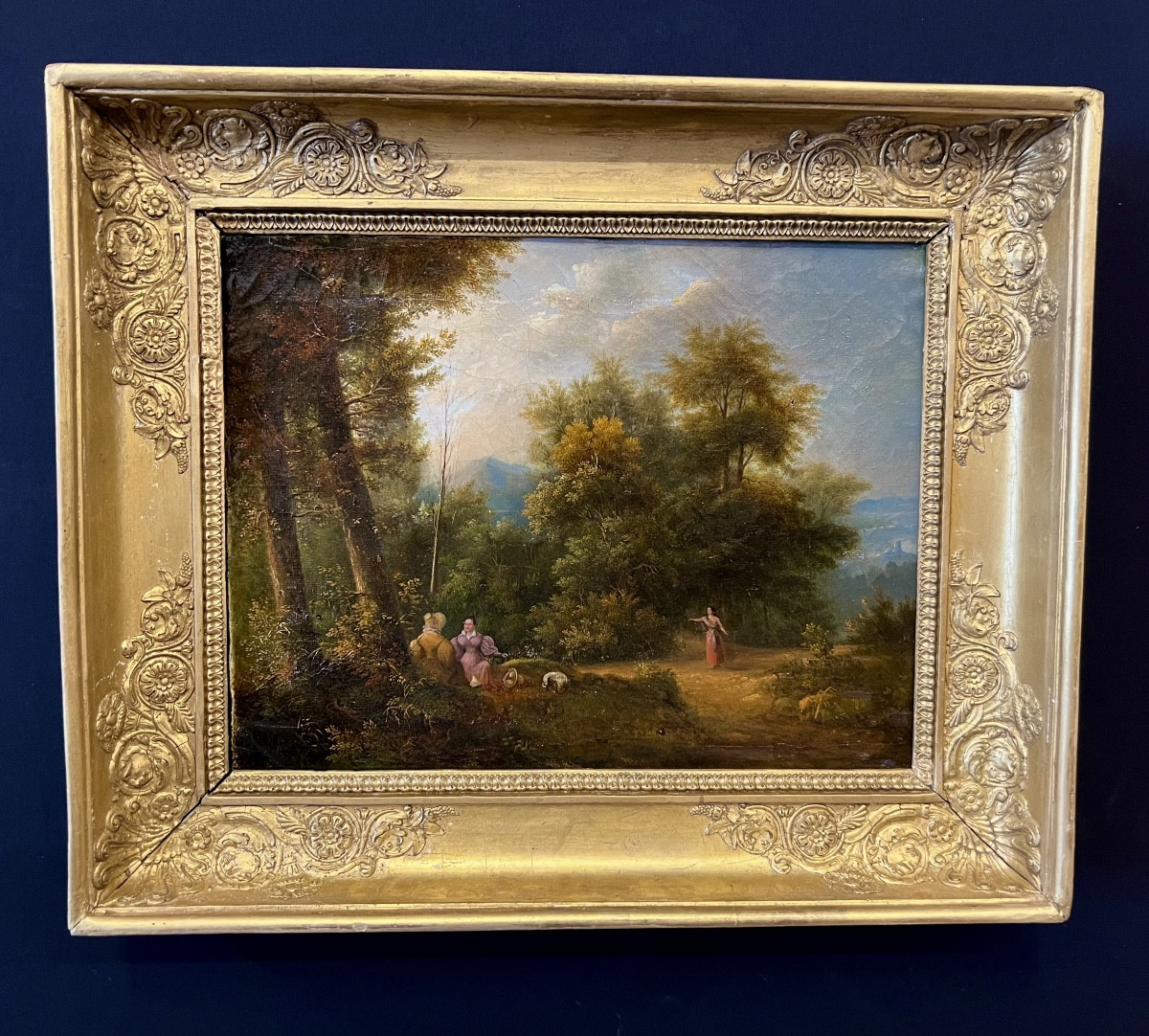 Paire d’huiles sur toile circa 1820-1830. 