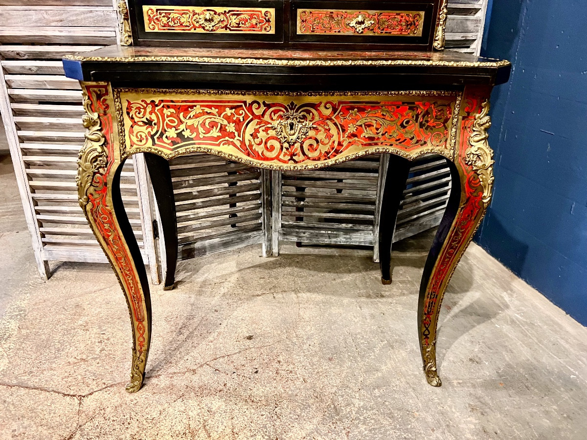 Happiness Of The Day Boulle Marquetry. -photo-3