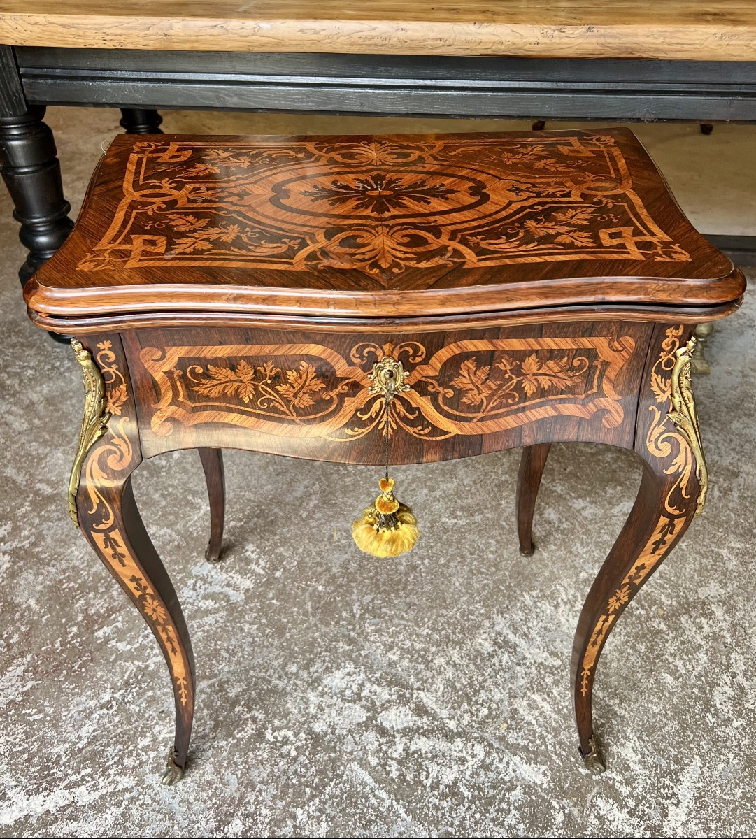 Marquetry Games Table