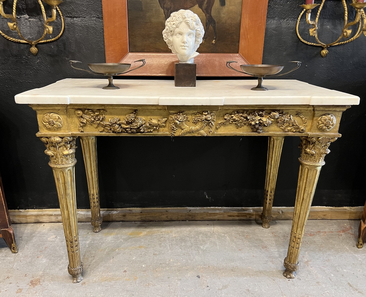 Louis XVI Console. Italy, 18th Century. 
