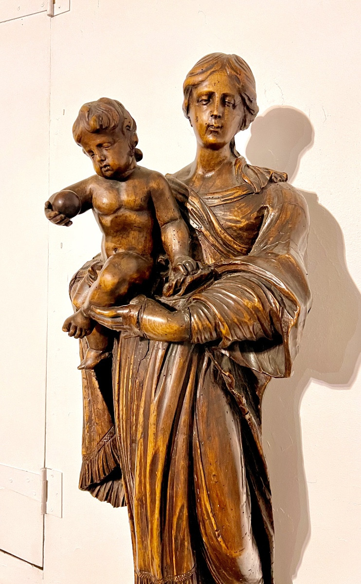 Grande vierge à l’enfant XVII ème -photo-2