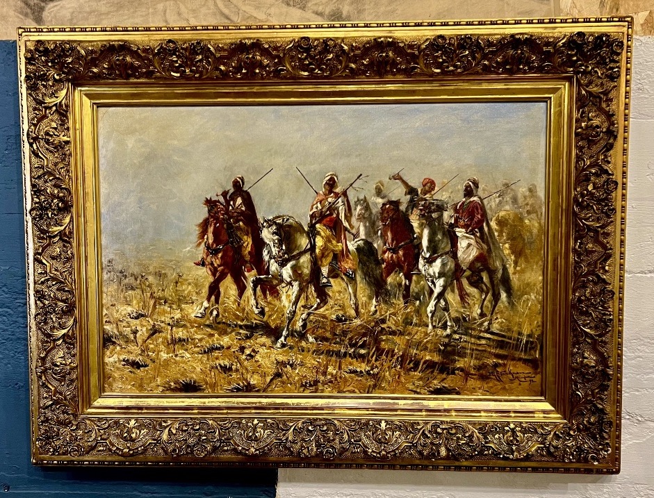 Grande huile sur toile orientaliste signée Staakman 1892