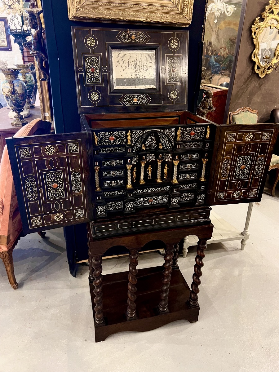 Cabinet d’époque Baroque. Venise XVII ème siècle. -photo-2