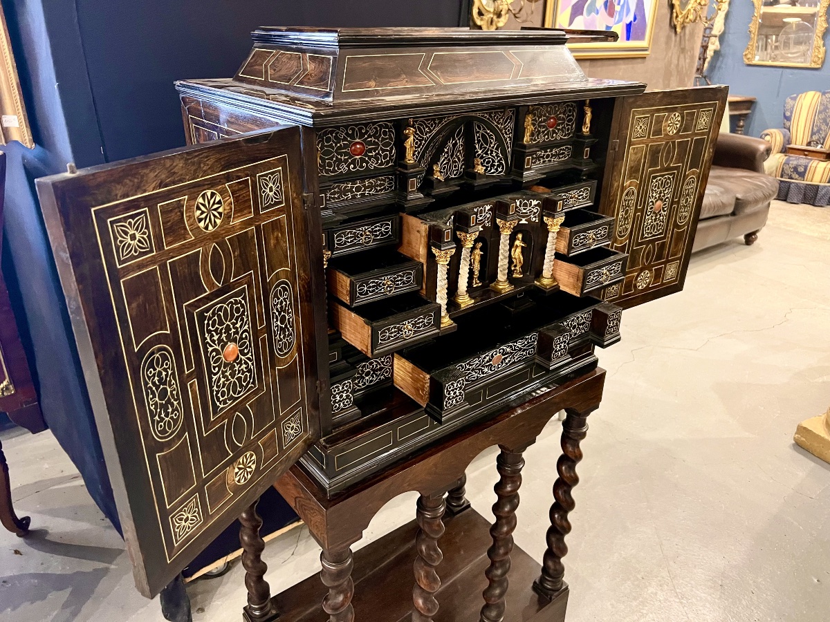 Cabinet d’époque Baroque. Venise XVII ème siècle. -photo-3