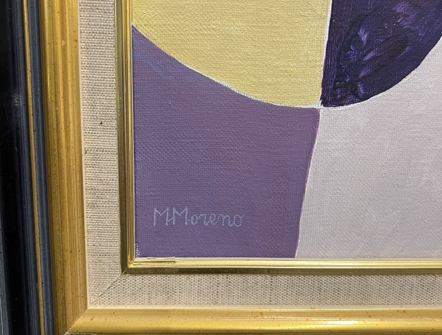 Importante huile sur toile. Michel Moreno. -photo-2