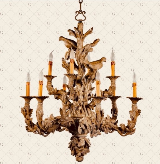 Lustre en bois 