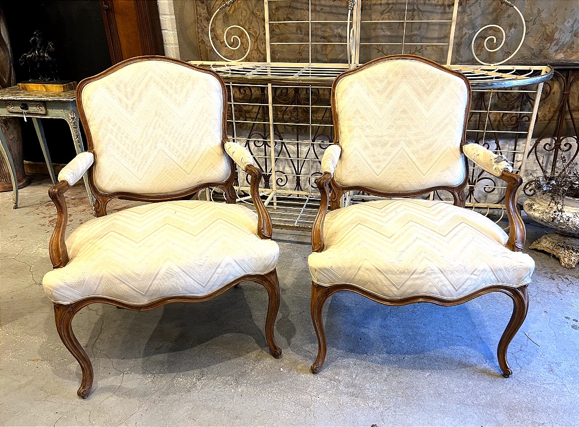 Pair Of Armchairs By Nicolas Quinibert Foliot. 
