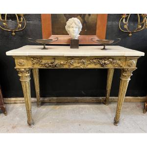 Console Louis XVI. Italie XVIII ème siècle 