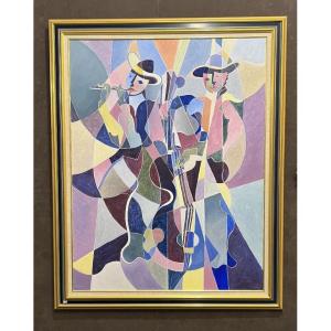 Major Oil On Canvas. Michel Moreno.