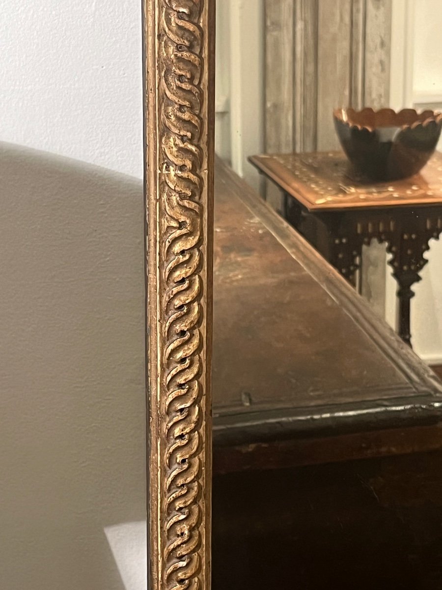 Miroir D’entre-deux d’époque Louis XVI -photo-2