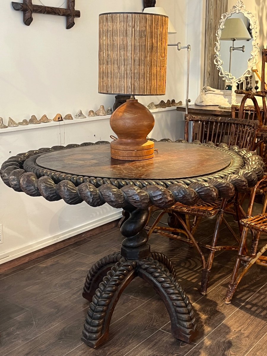 20th Century Popular Art Pedestal Table