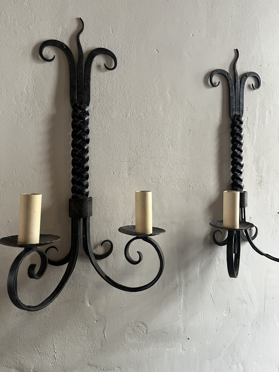 Paire d’appliques 60-photo-2