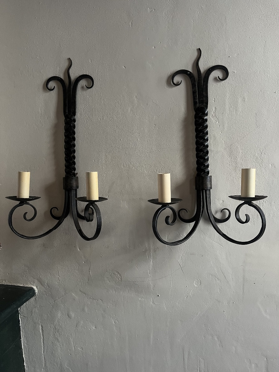 Paire d’appliques 60