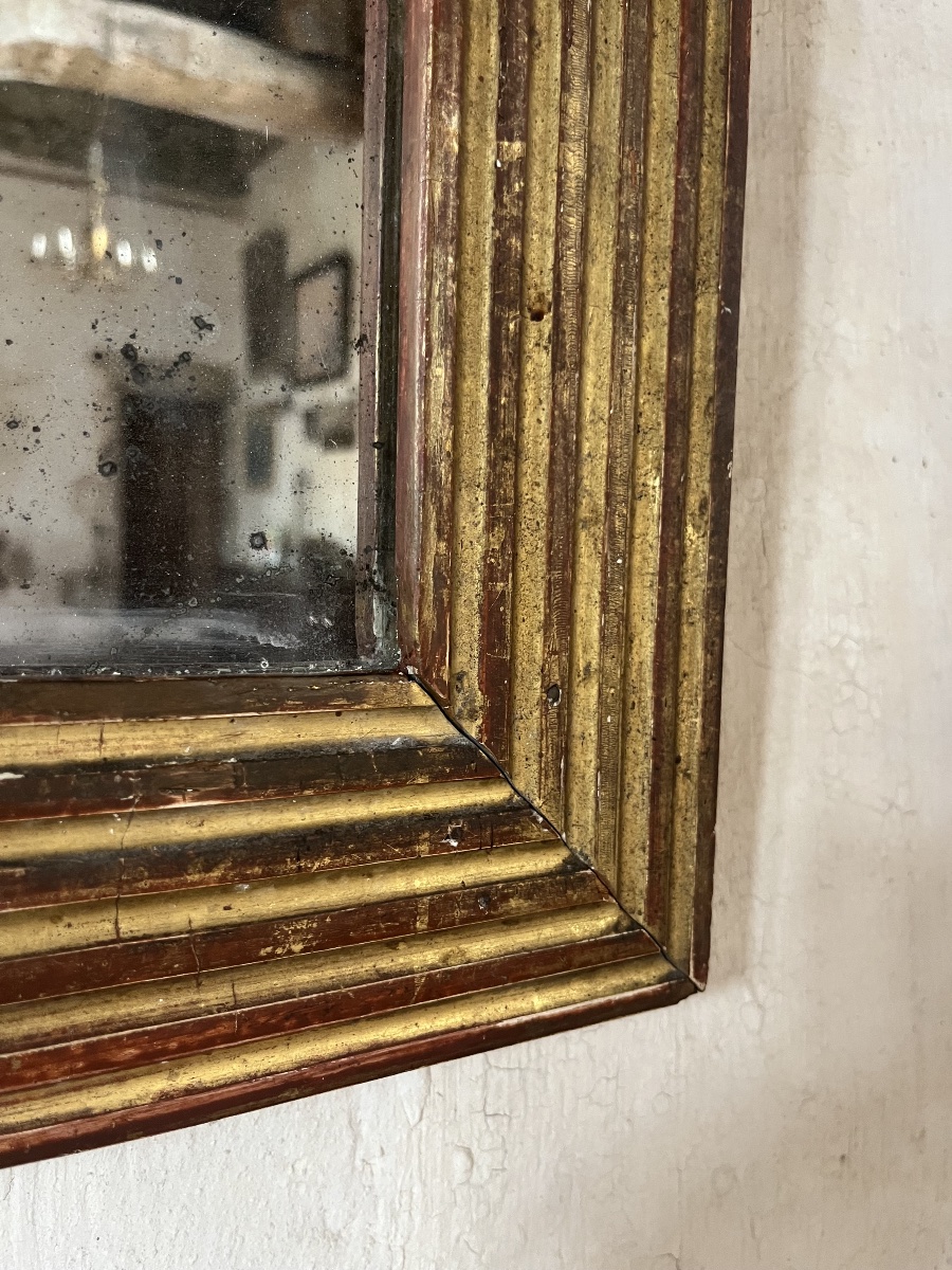 Gilded Fluted Mirror-photo-2