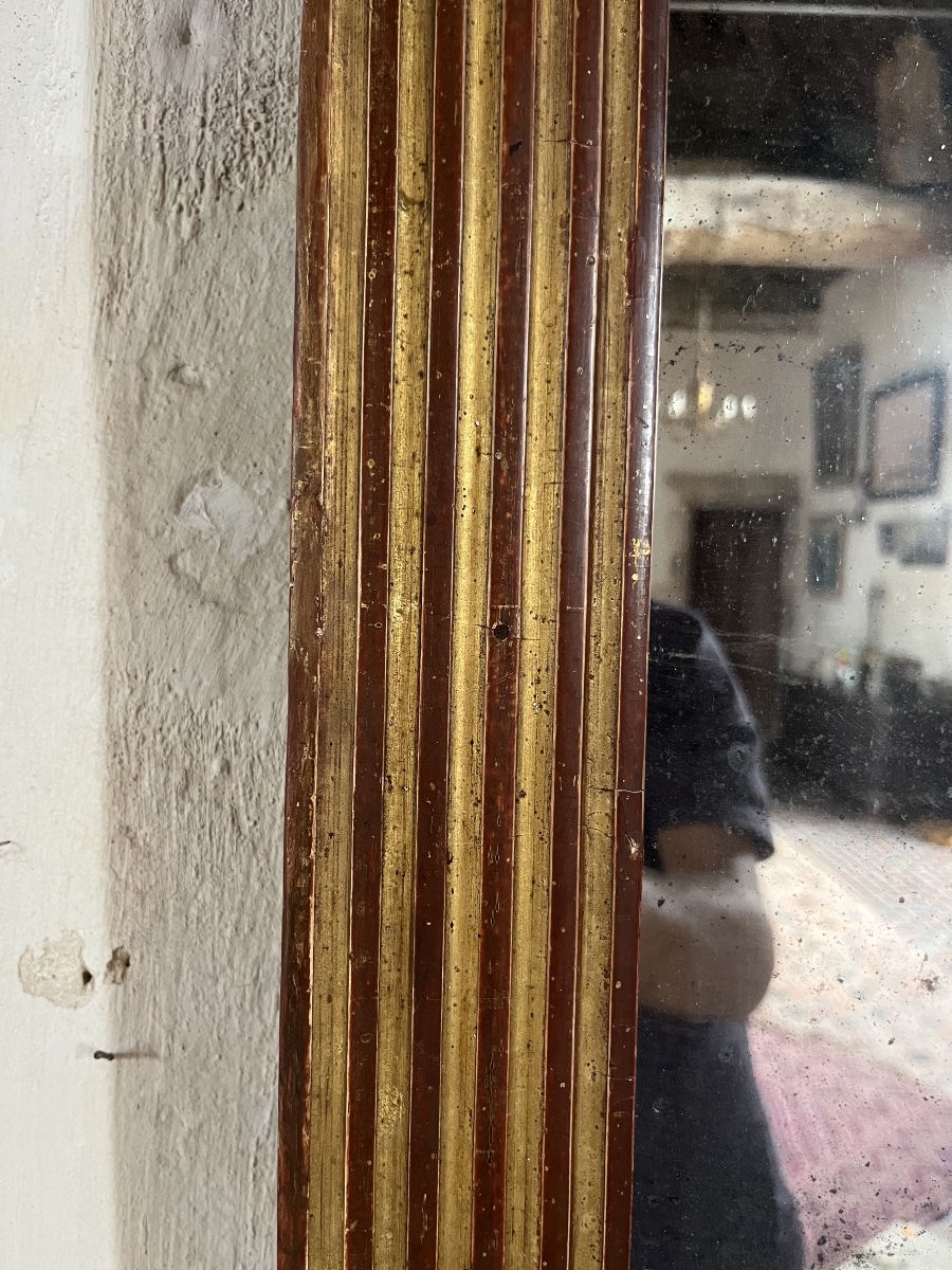 Gilded Fluted Mirror-photo-3