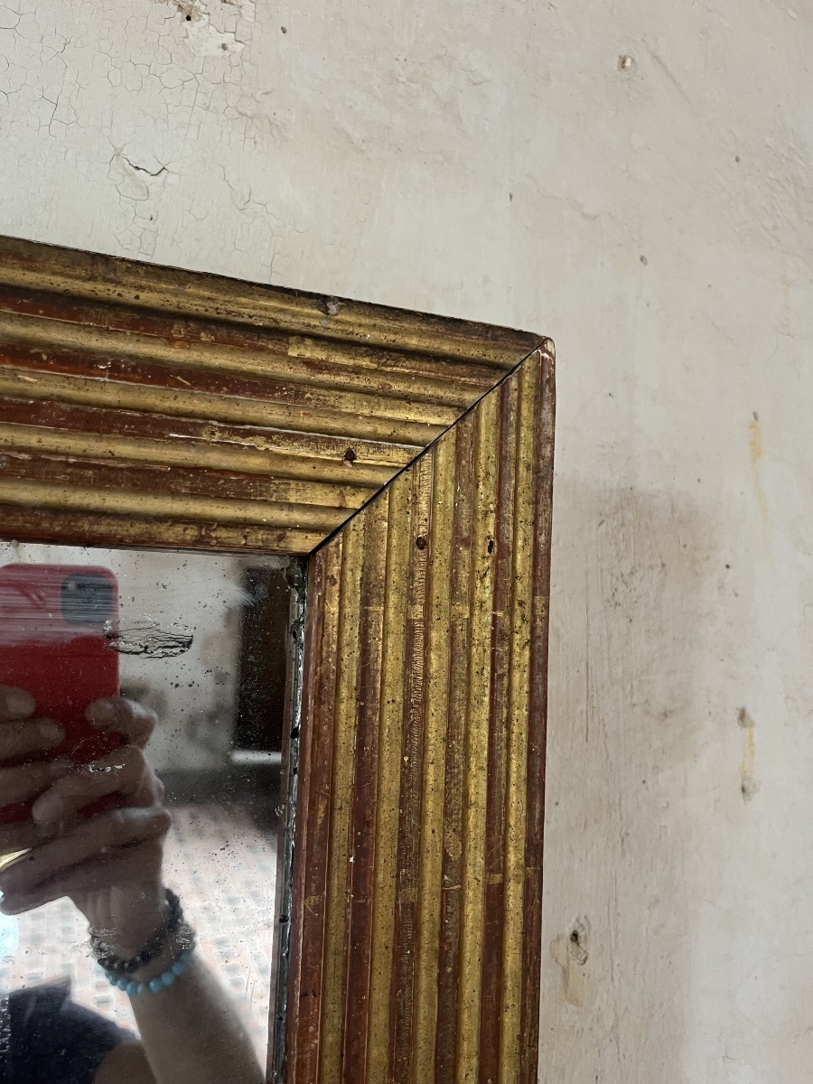 Gilded Fluted Mirror-photo-1