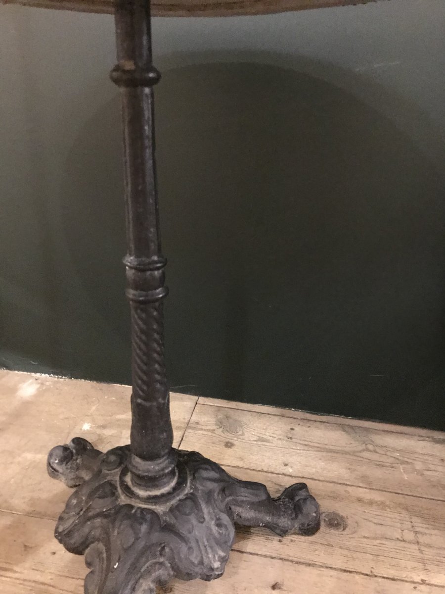 Cast Iron Pedestal Table-photo-2