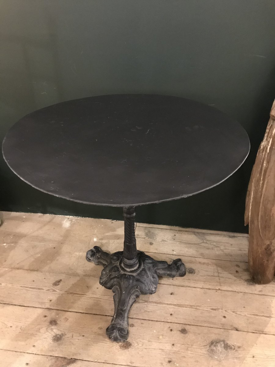 Cast Iron Pedestal Table-photo-3