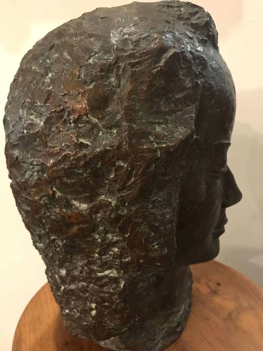 Bronze Head Of A Young Girl-photo-1