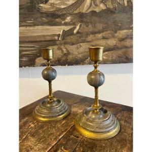 Pair Of Candlesticks Late Nineteenth