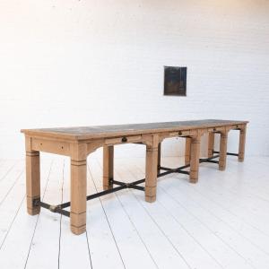 Large Banque De France Table, Early 20th Century