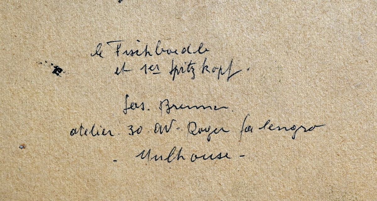 Joseph Brenner (1911-2001) Lake Fischboedle And Spitzkoepfe | Vosges, Alsace, Mountain-photo-1