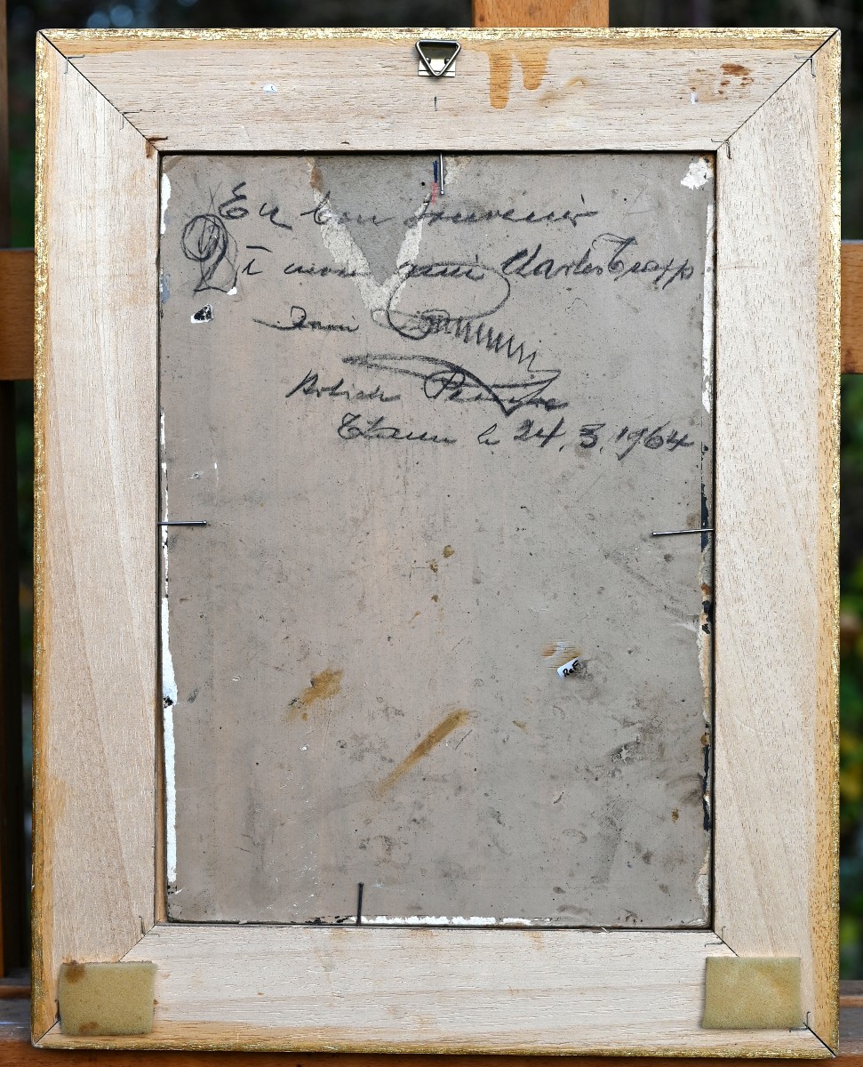 Xavier GUILLMÉ (1881-1978) La tour des Sorcières | Alsace, Thann, neige, nocturne-photo-4