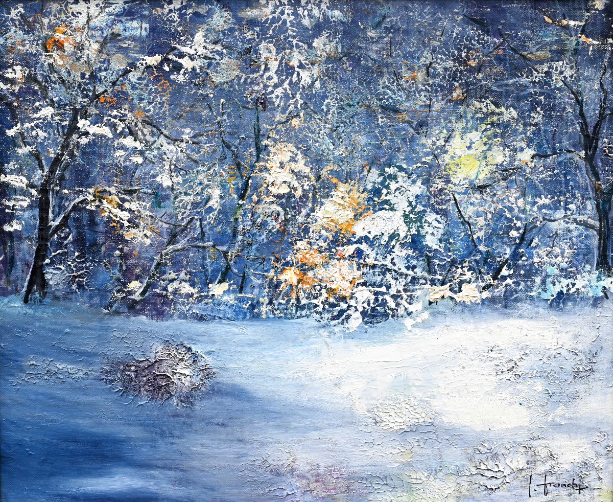 Gilbert Franchi (1925-2019) Forest Edge In Winter | Snow, Comtois, Belfort