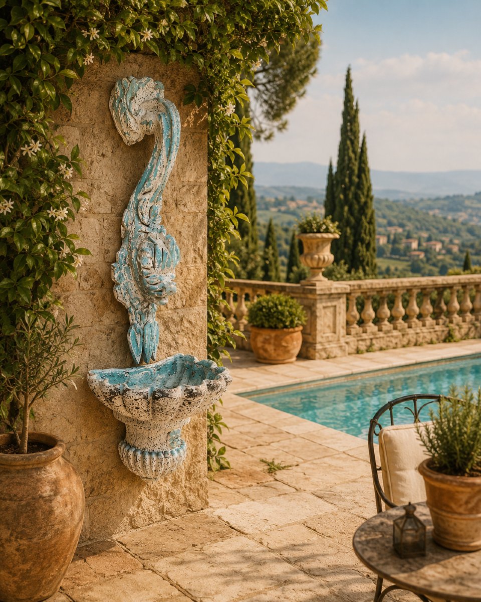 Vallauris Ceramic Fountain Auguste Lucchesi Sixtie's-photo-2