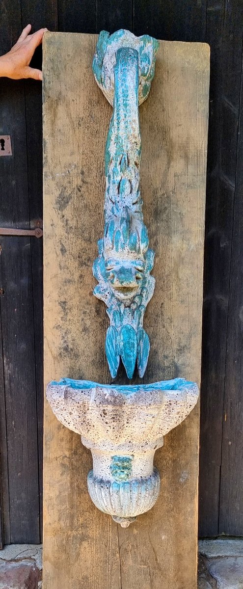 Vallauris Ceramic Fountain Auguste Lucchesi Sixtie's-photo-4