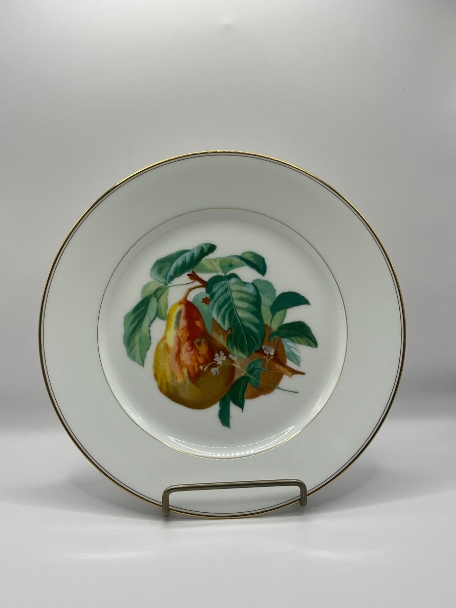Sèvres I Set Of 8 Plates And A Fruit Bowl On Foot-photo-7