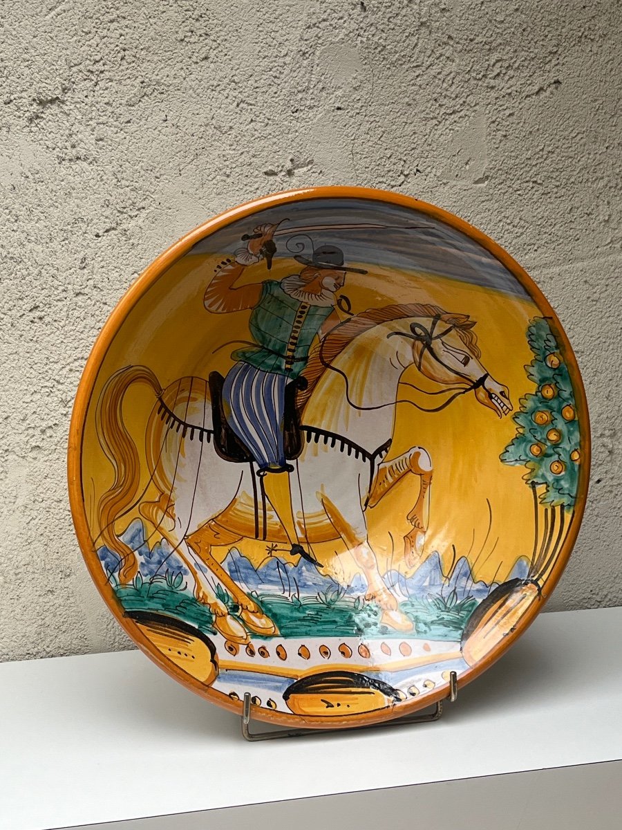 Christian Dior, Large Hollow Dish With Rider Decoration-photo-2