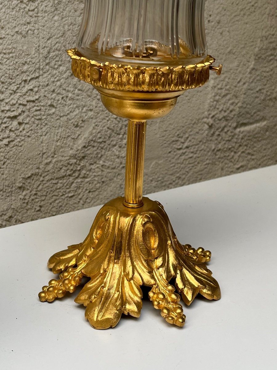 Pair Of Crystal And Gilt Bronze Ceiling Lights-photo-3