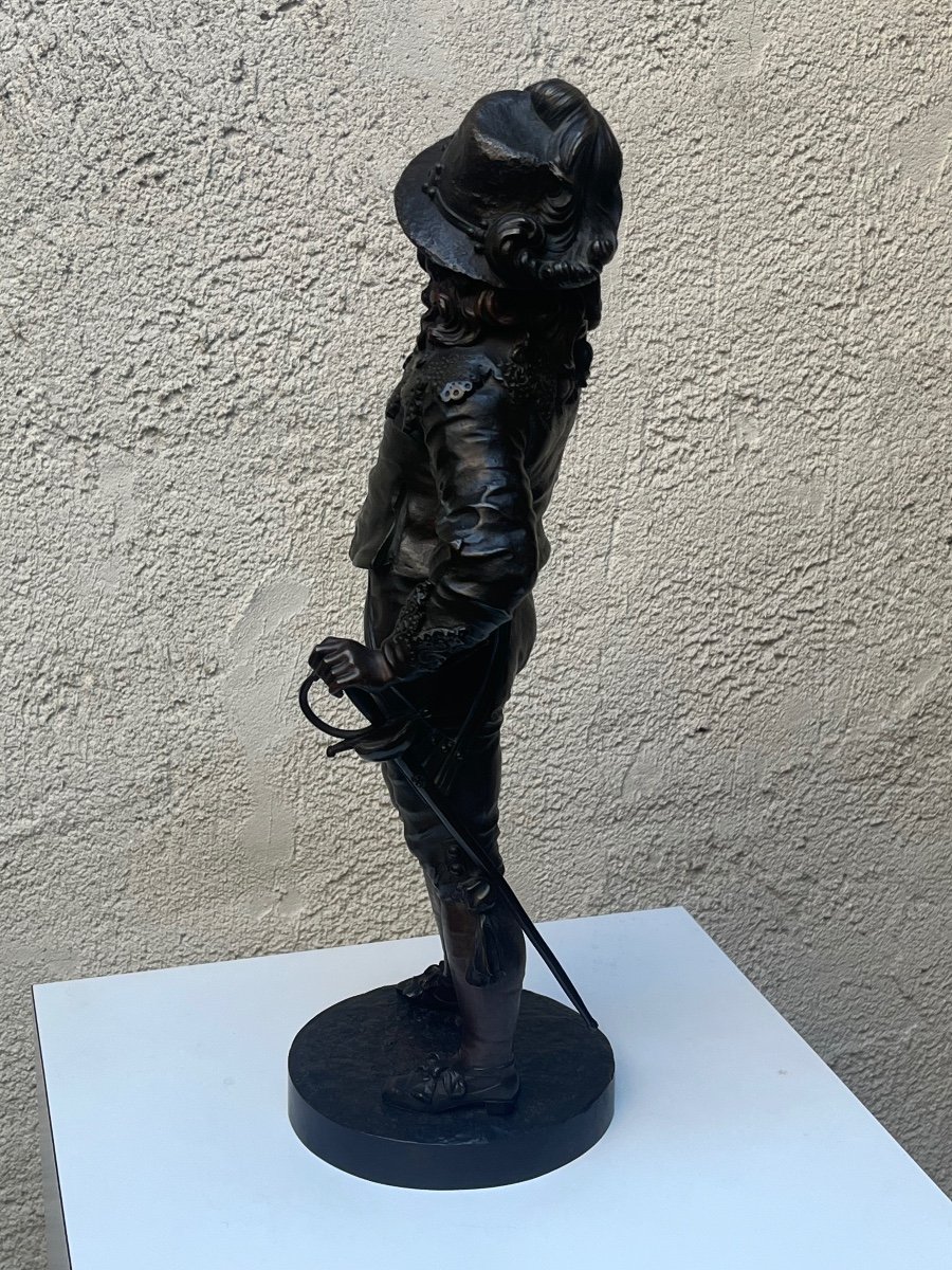 "young Man With A Saber" - Bronze Sculpture, Sylvain Kinsburger-photo-1