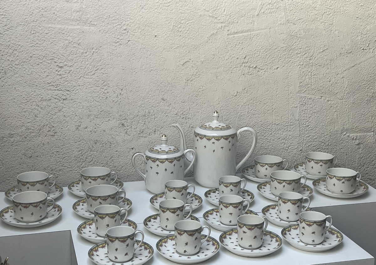 Limoges Porcelain Coffee And Tea Service, Charles Martin-photo-3
