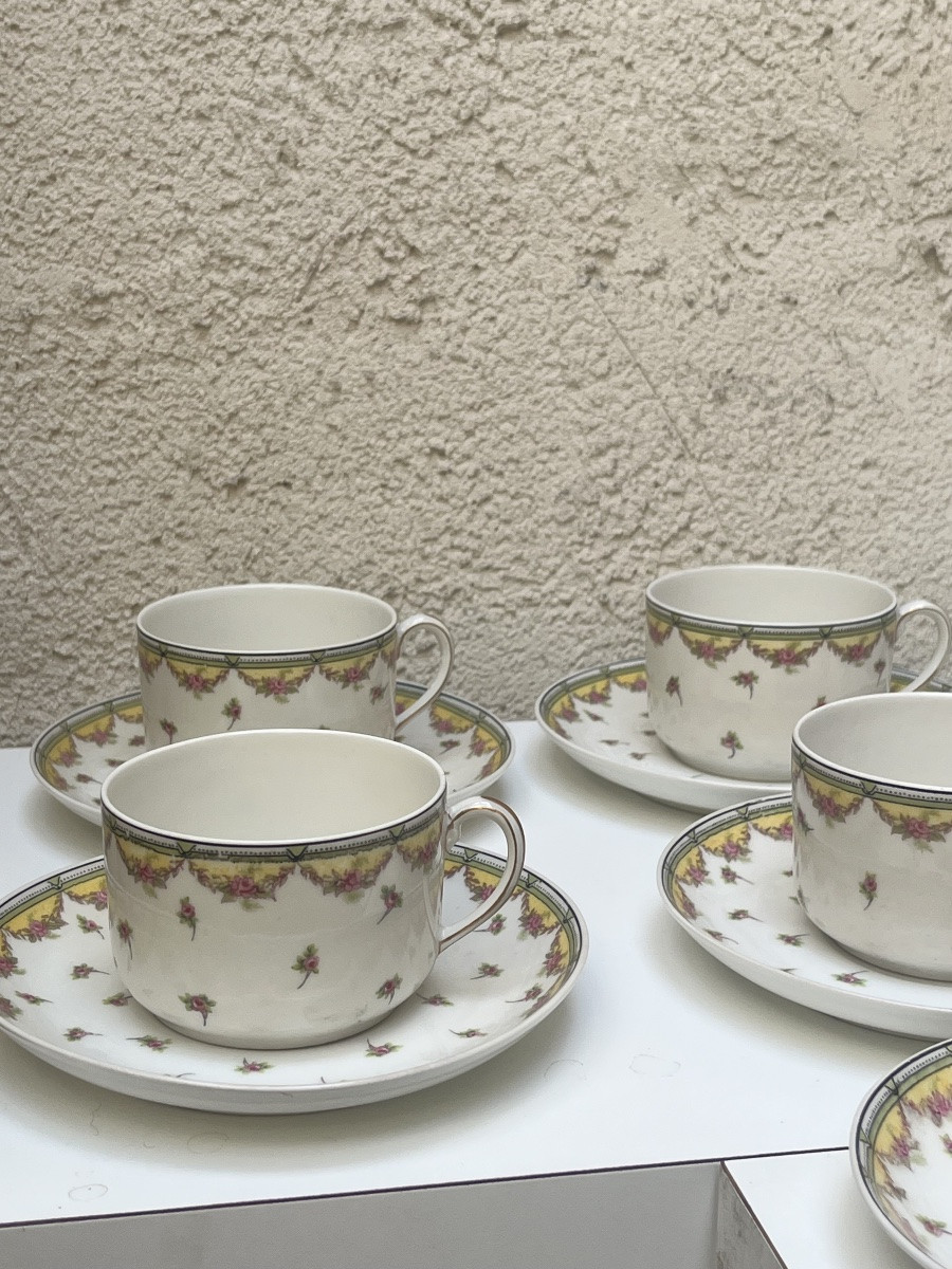 Limoges Porcelain Coffee And Tea Service, Charles Martin-photo-2