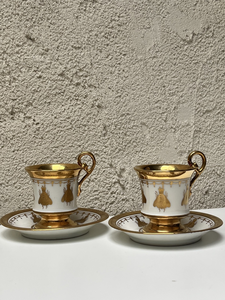 TÊTE-À-TÊTE EN PORCELAINE DE STYLE EMPIRE, MANUFACTURE SAMSON-photo-2